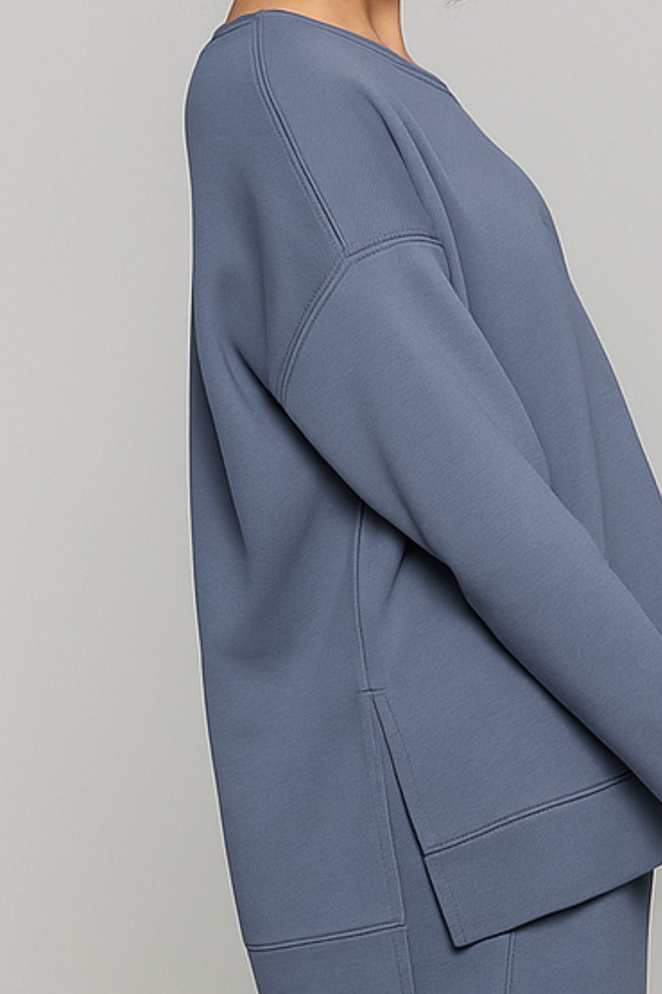 Supersoft Longline Sweatshirt Indigo - Born Nouli