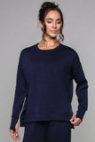 Supersoft Longline Sweatshirt Navy