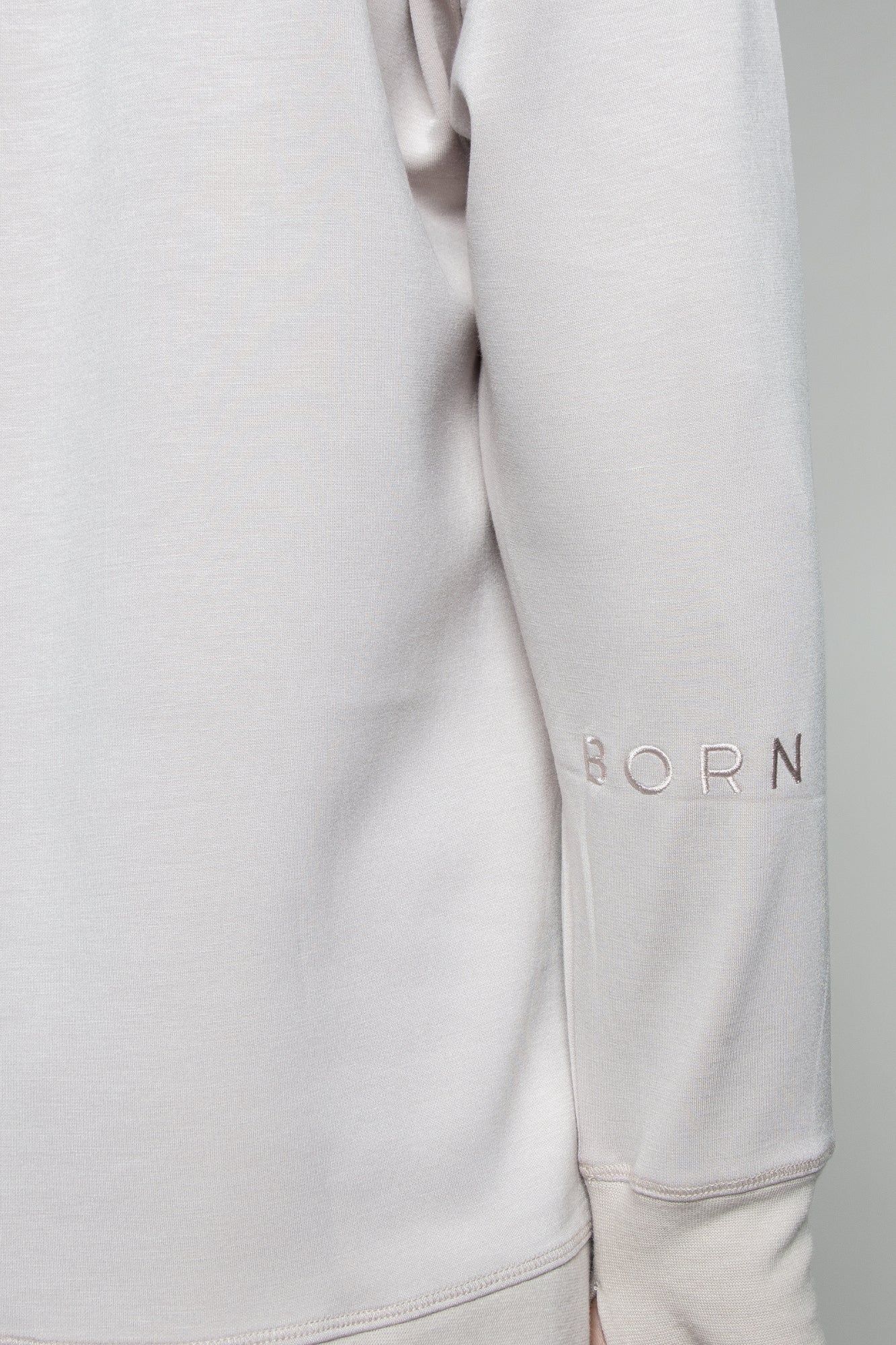 Supersoft Longline Sweatshirt Oat - Born Nouli