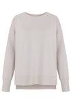 Supersoft Longline Sweatshirt Oat - Born Nouli