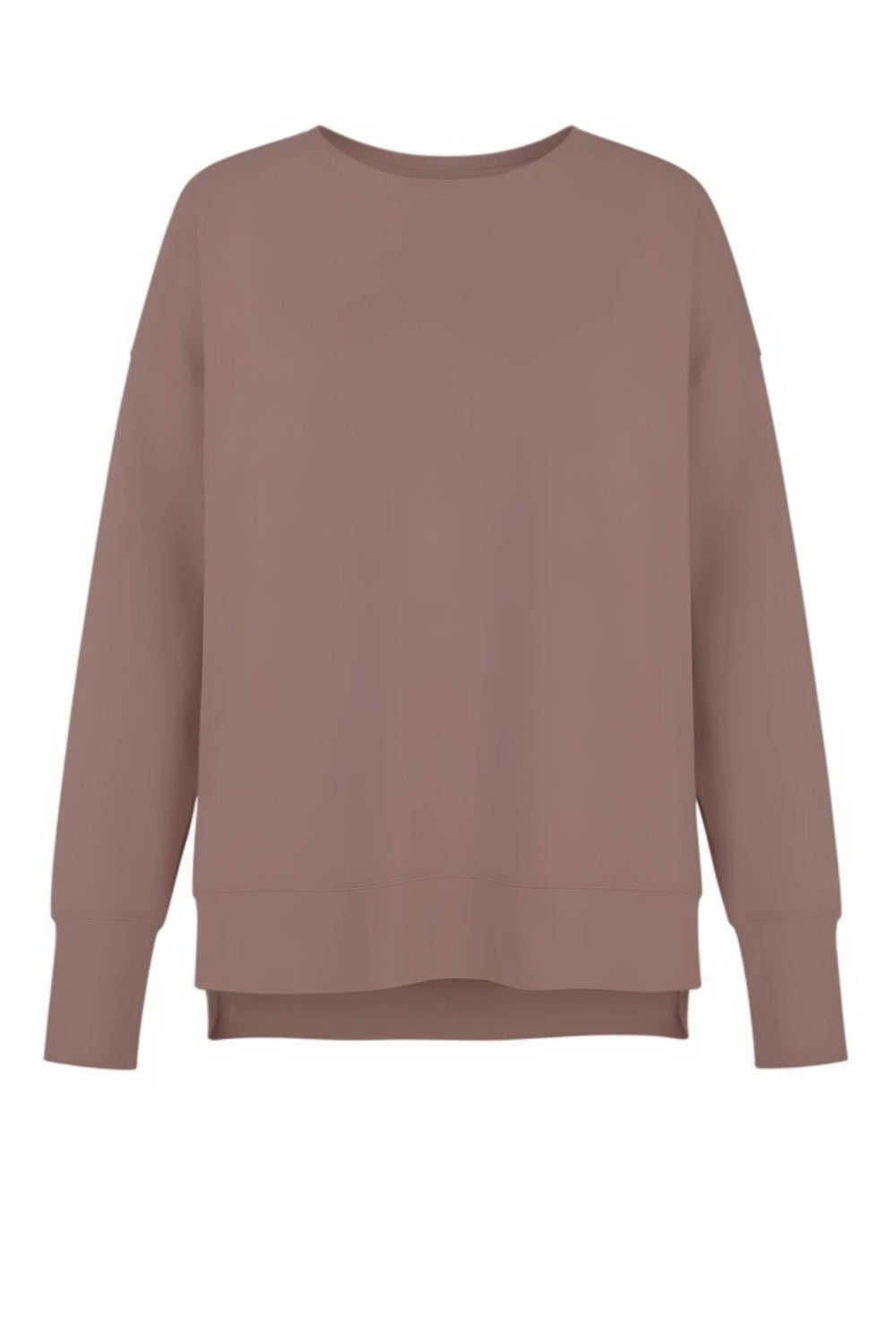 Supersoft Longline Sweatshirt Taupe - Born Nouli