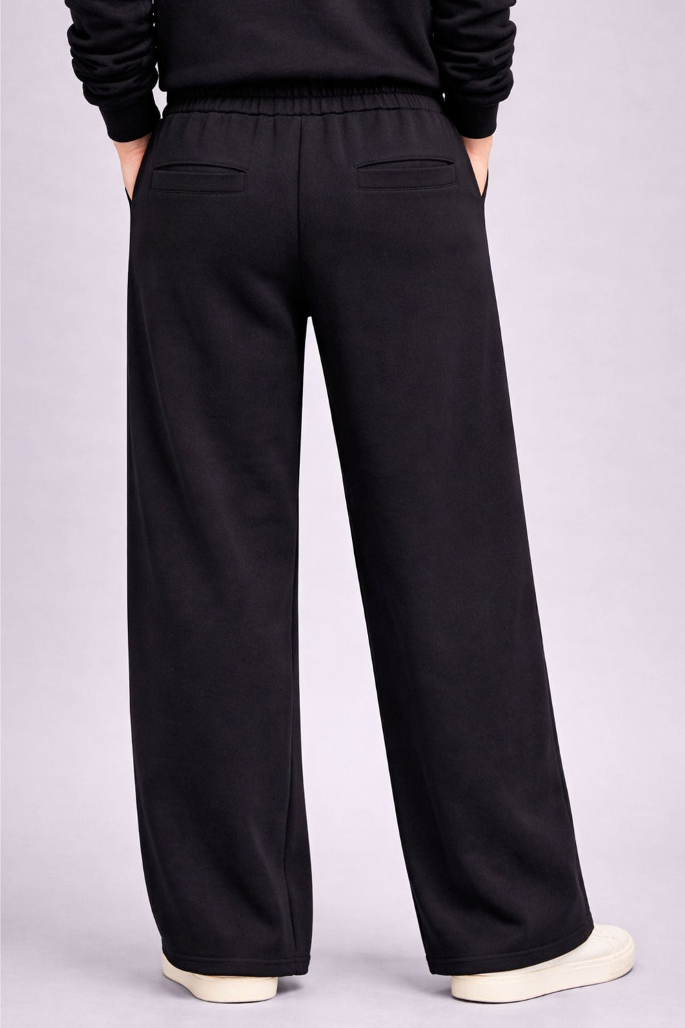 Supersoft Wide Leg Sweatpant Black - Born Nouli