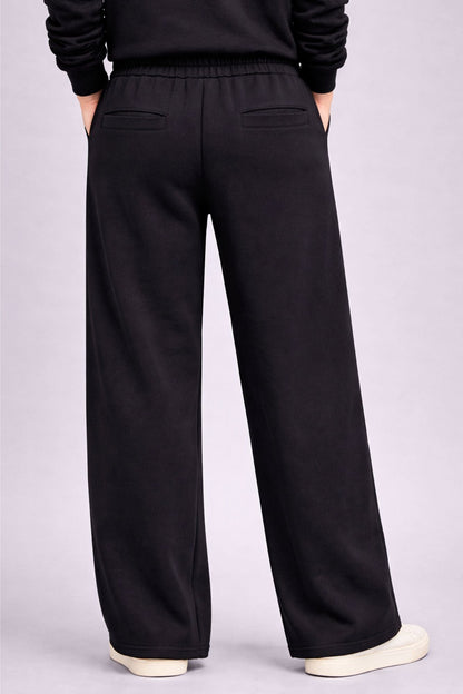 Supersoft Wide Leg Sweatpant Black - Born Nouli