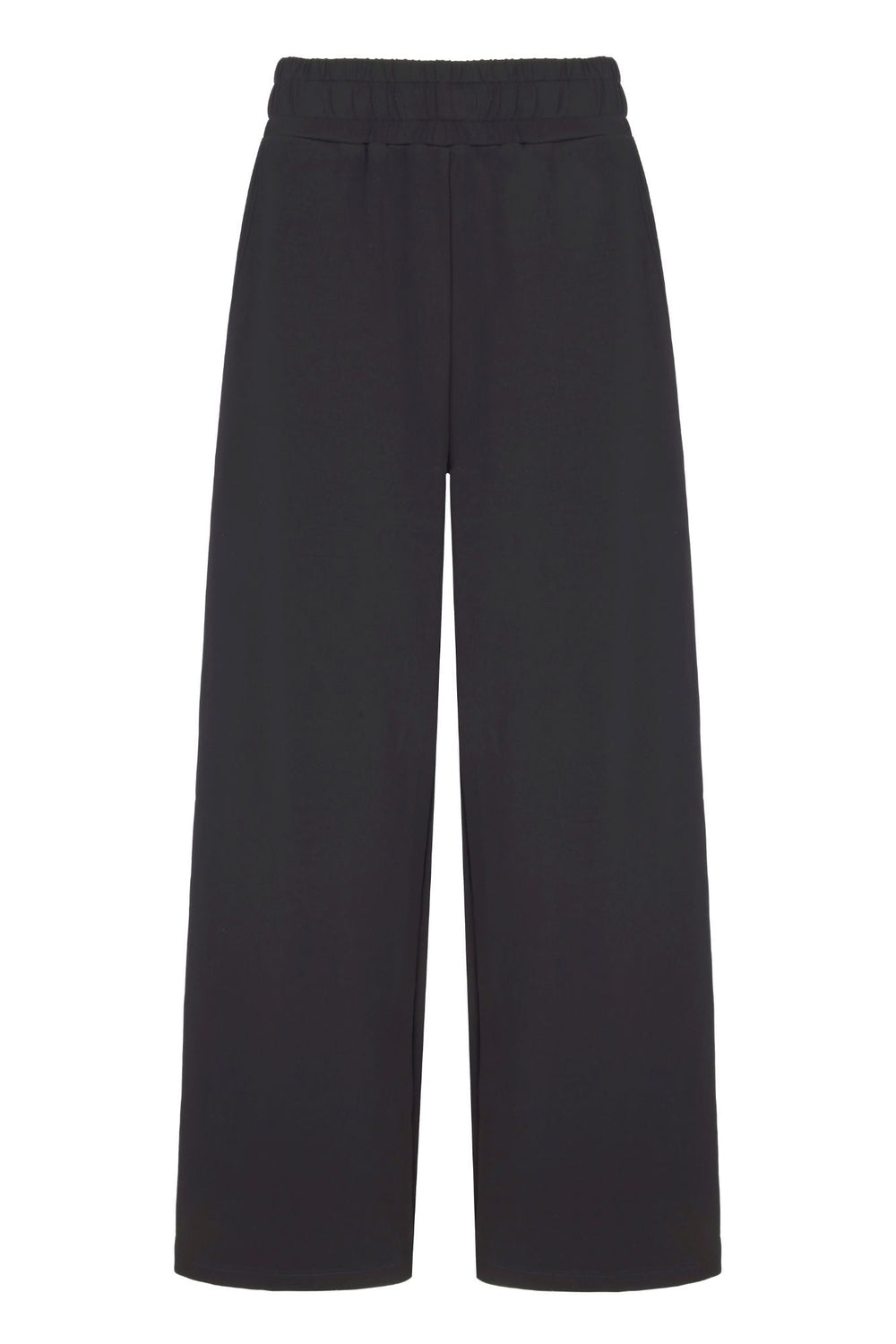 Supersoft Wide Leg Sweatpant Black - Born Nouli