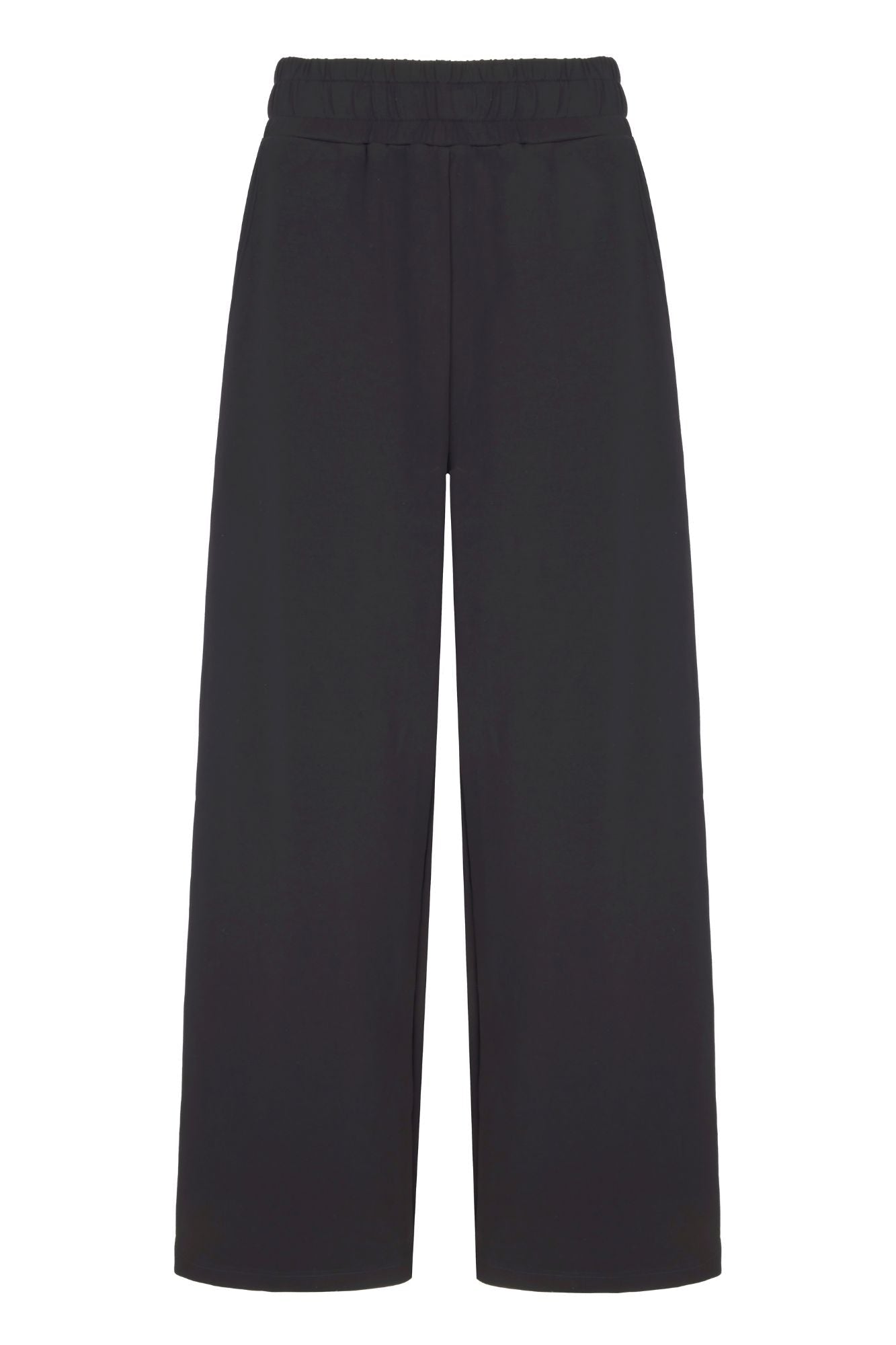 Supersoft Wide Leg Sweatpant Black - Born Nouli