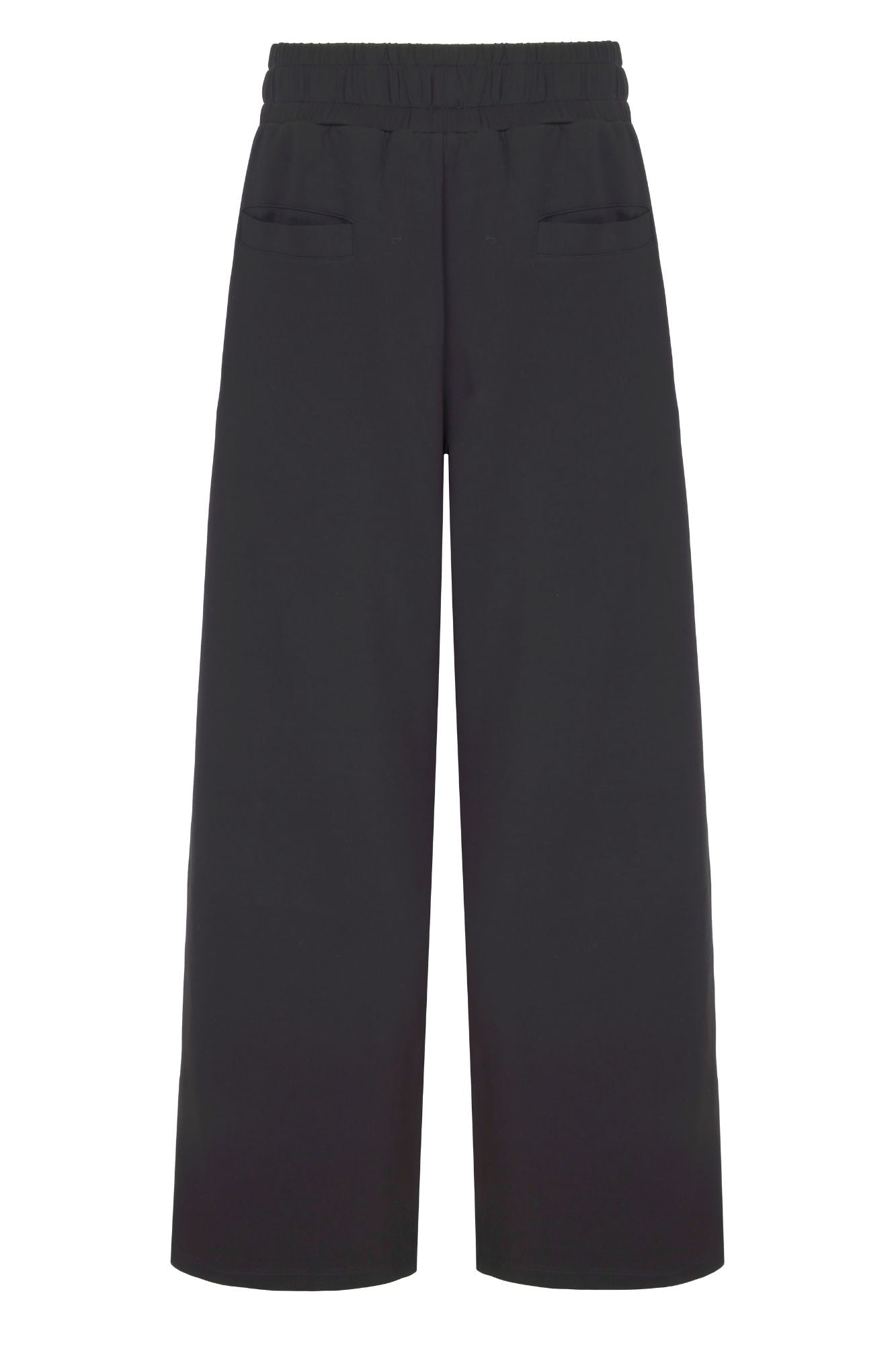 Supersoft Wide Leg Sweatpant Black - Born Nouli