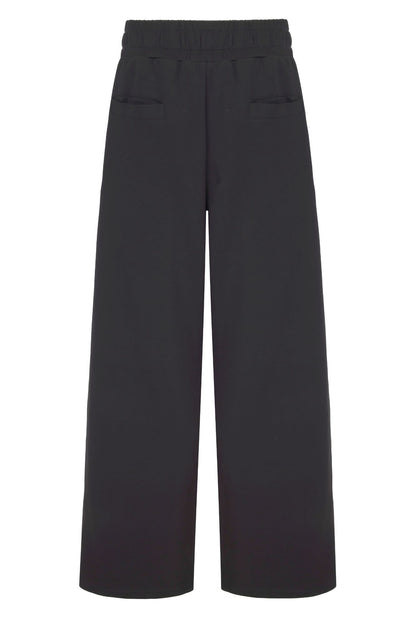 Supersoft Wide Leg Sweatpant Black - Born Nouli