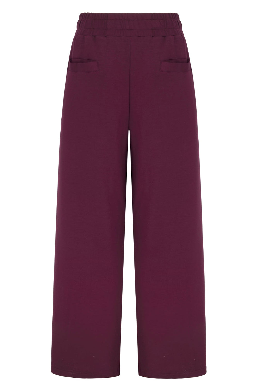 Supersoft Wide Leg Sweatpant Black Cherry - Born Nouli