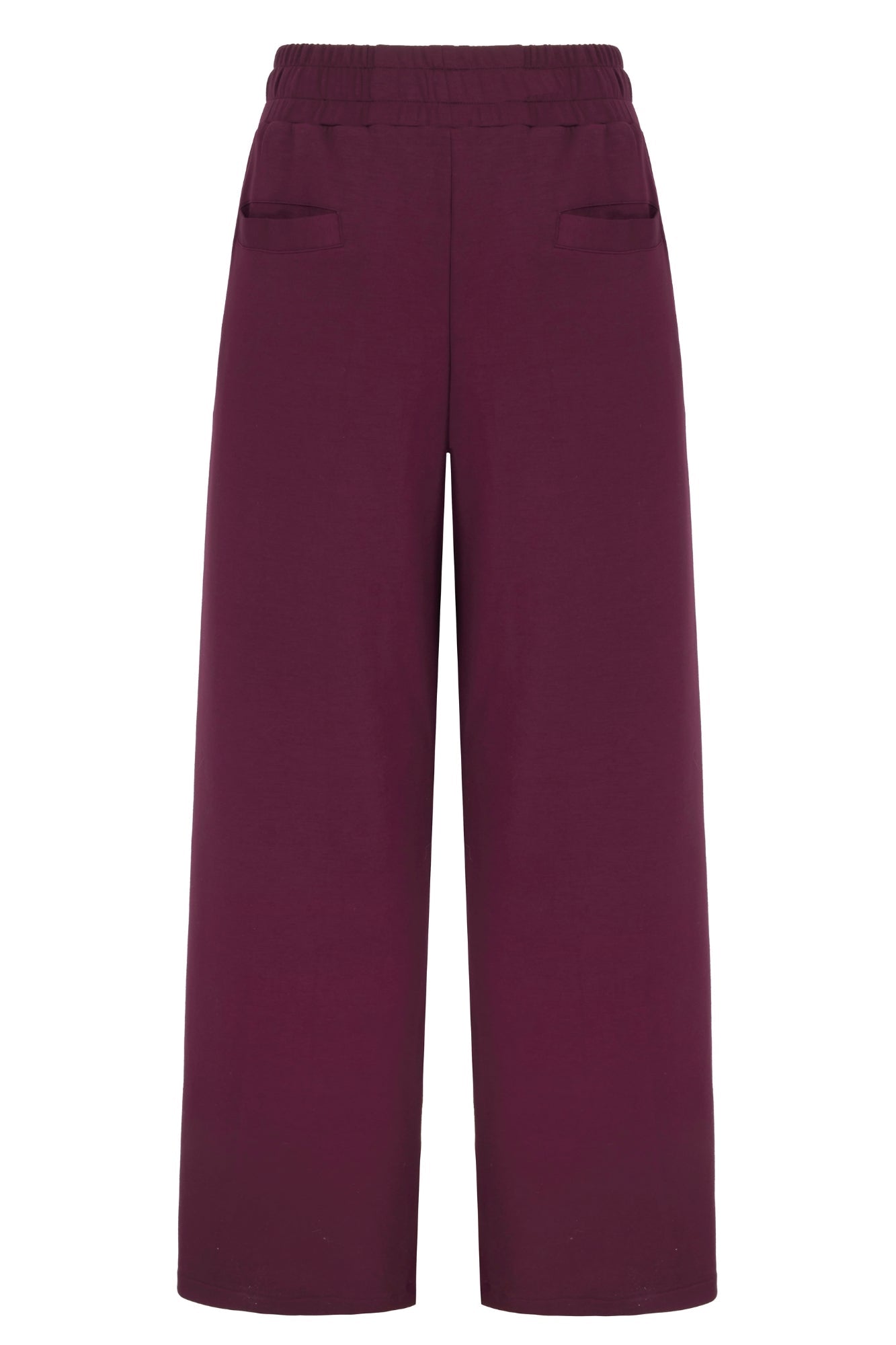 Supersoft Wide Leg Sweatpant Black Cherry - Born Nouli