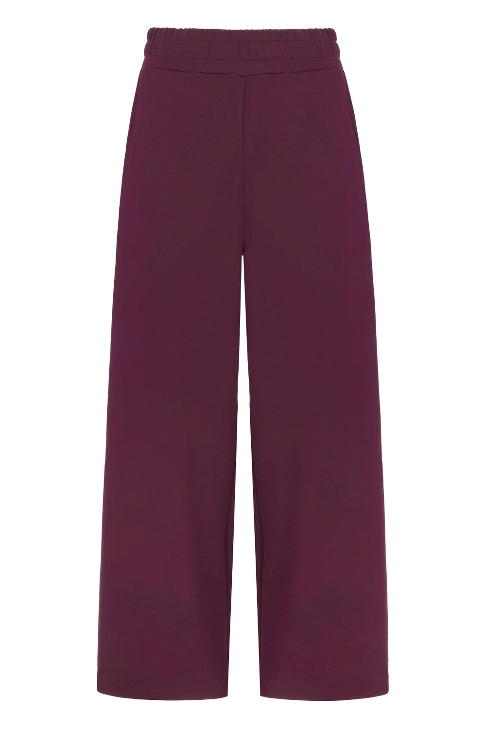 Supersoft Wide Leg Sweatpant Black Cherry - Born Nouli