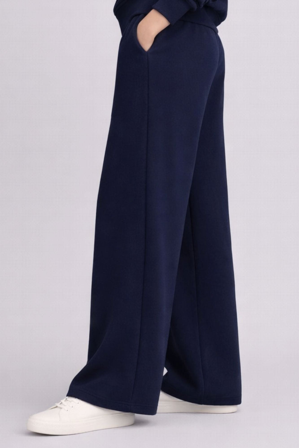 Supersoft Wide Leg Sweatpant Deep Navy - Born Nouli