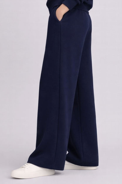 Supersoft Wide Leg Sweatpant Deep Navy - Born Nouli