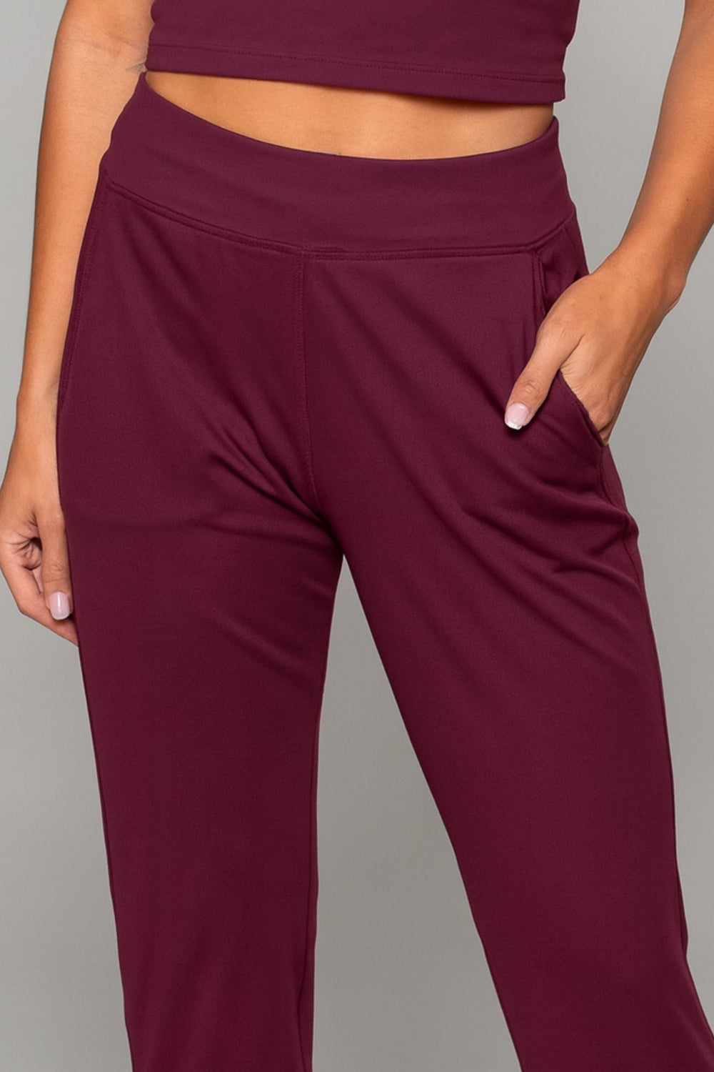 Tula Harem Yoga Pant Black Cherry - Born Nouli