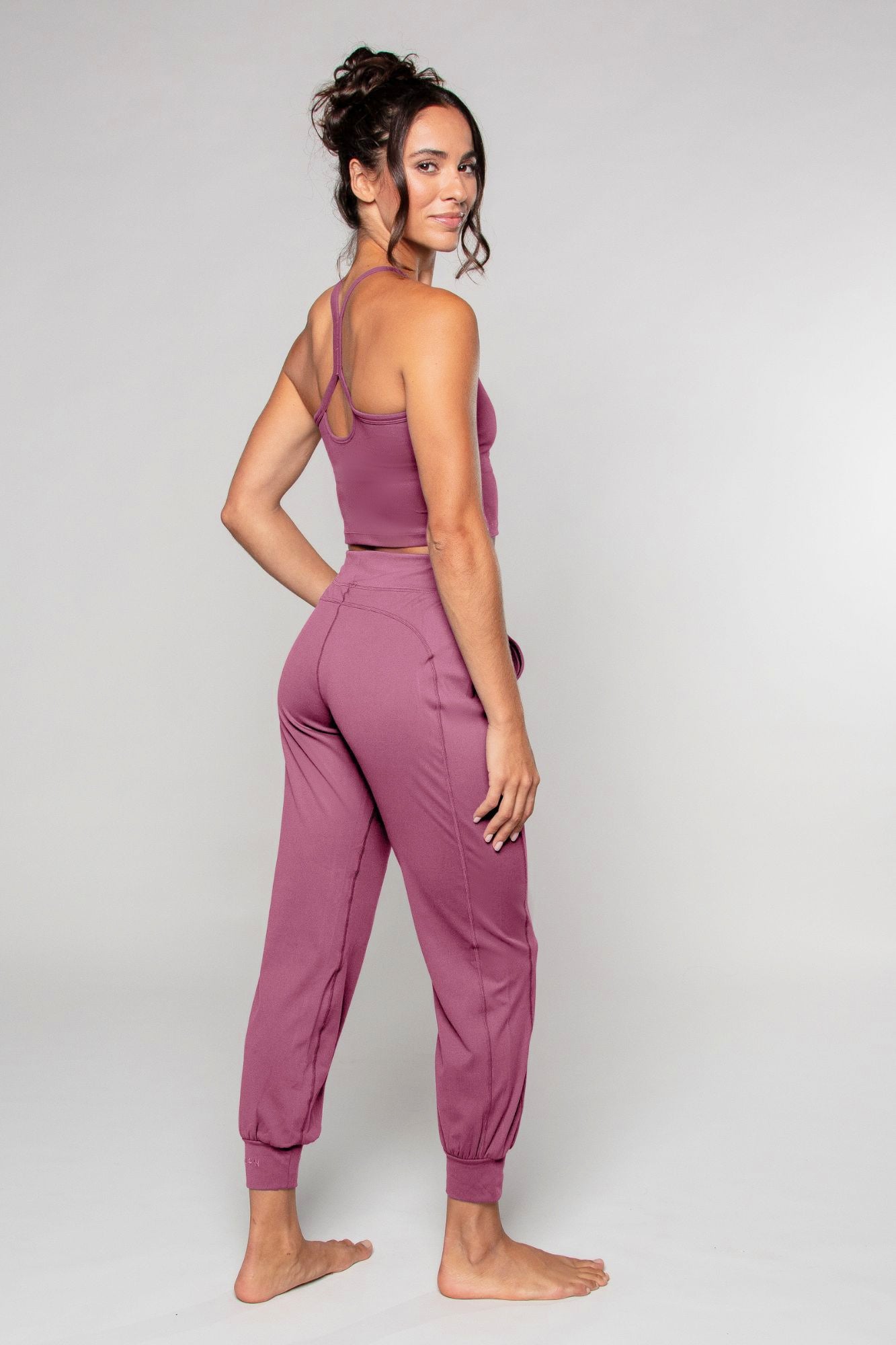 Tula Harem Yoga Pant Mauve - Born Nouli