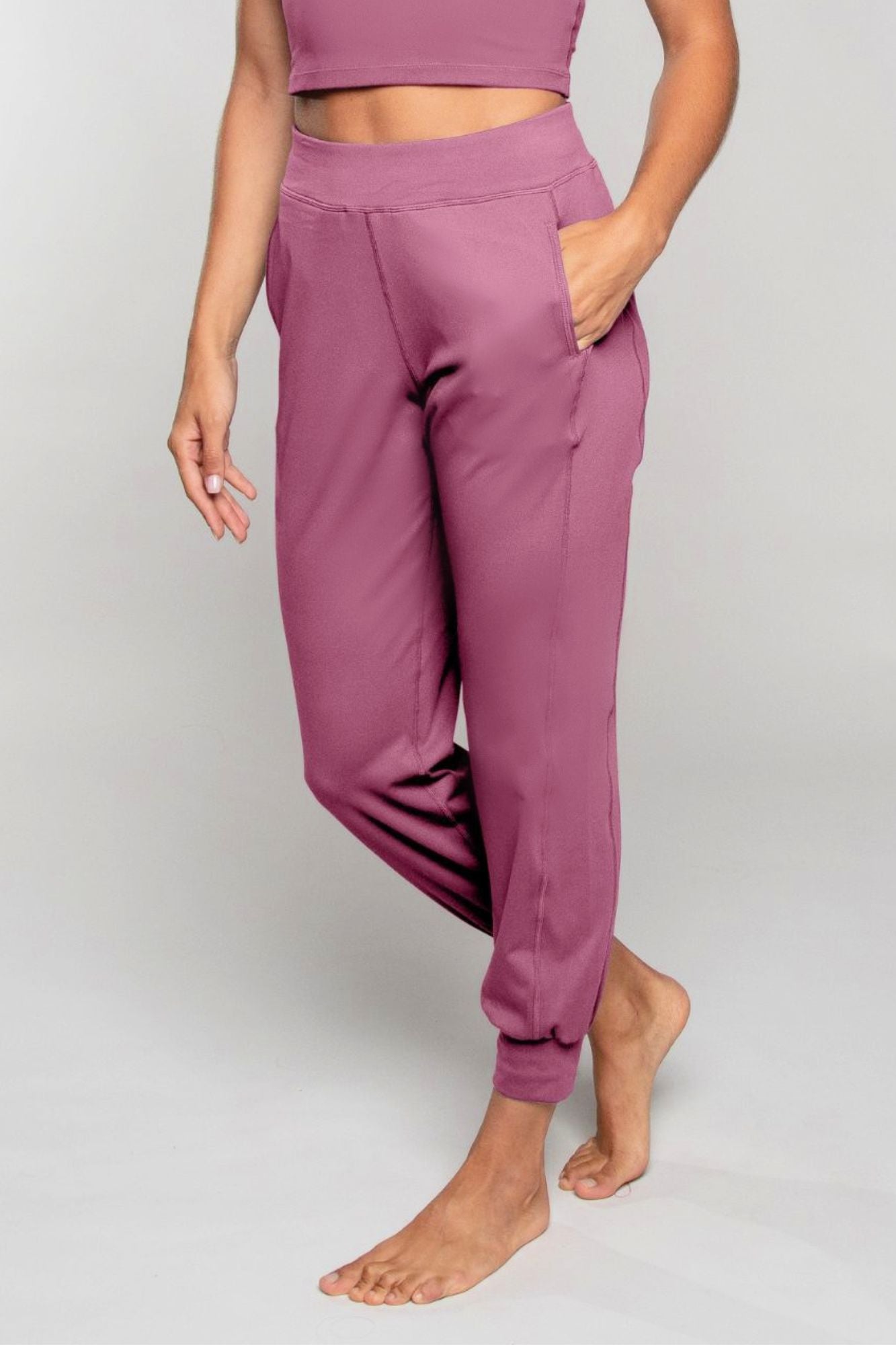 Tula Harem Yoga Pant Mauve - Born Nouli