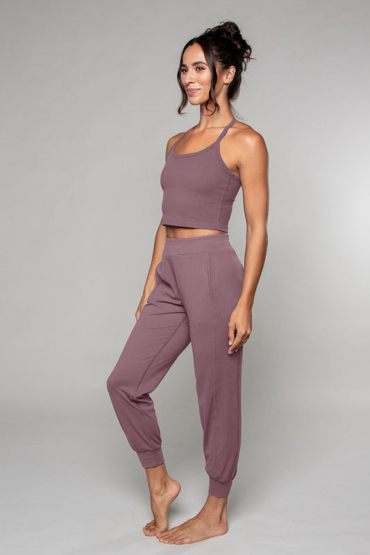 Tula Harem Yoga Pant Mauve - Born Nouli