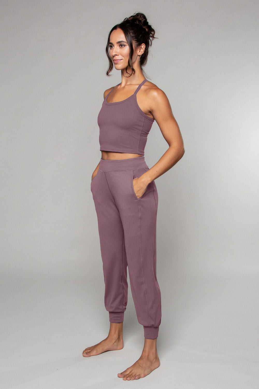 Tula Harem Yoga Pant Mauve - Born Nouli