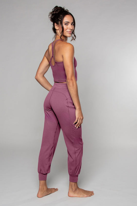 Tula Harem Yoga Pant Mauve - Born Nouli