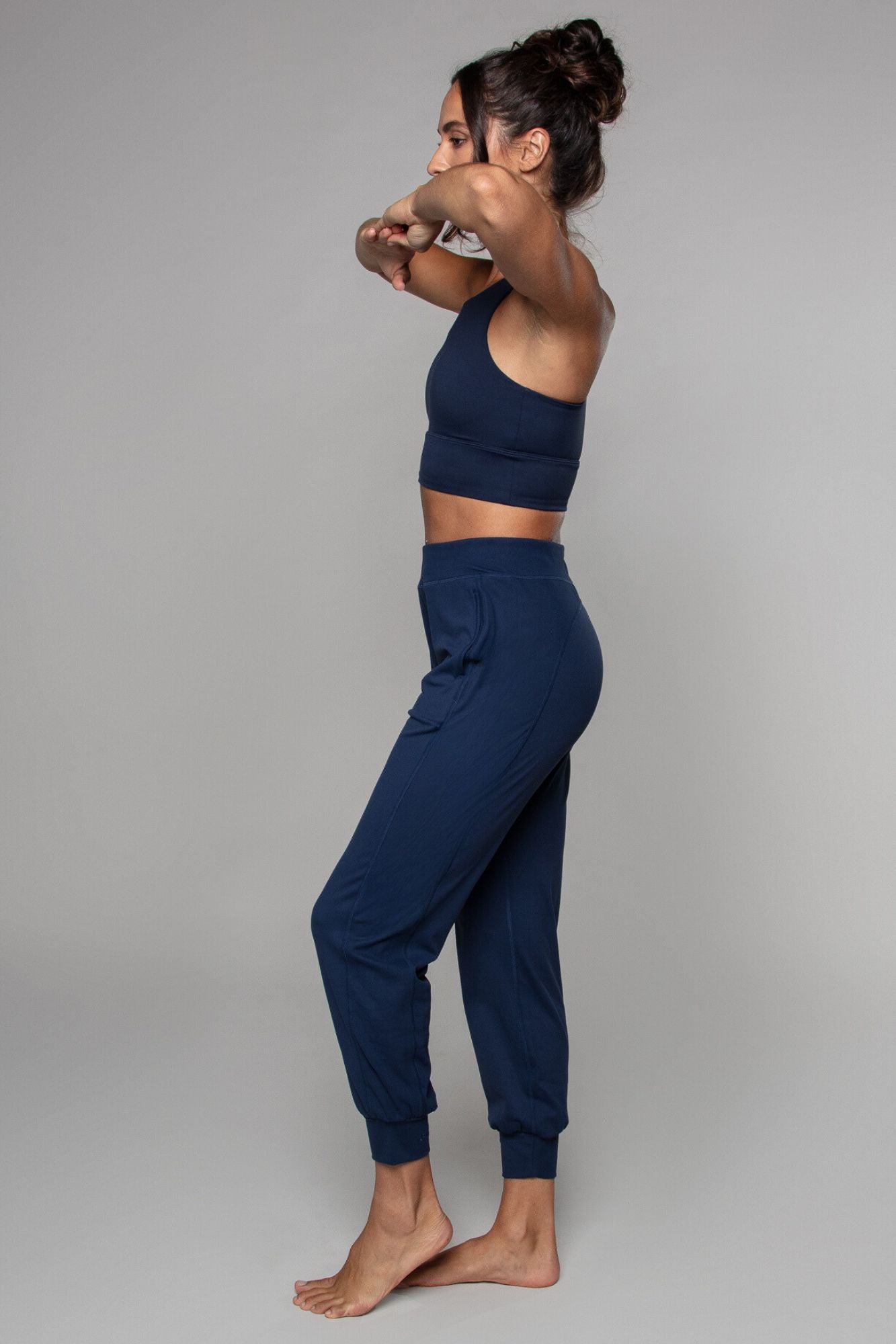 Tula Harem Yoga Pant Navy - Born Nouli