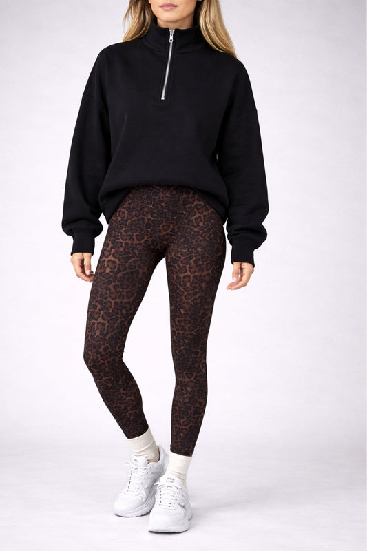 Wild Cat High Waisted Full Length Legging - Born Nouli
