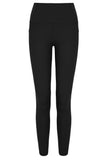 Luxury 7/8 Black Leggings with Pockets by Born Nouli