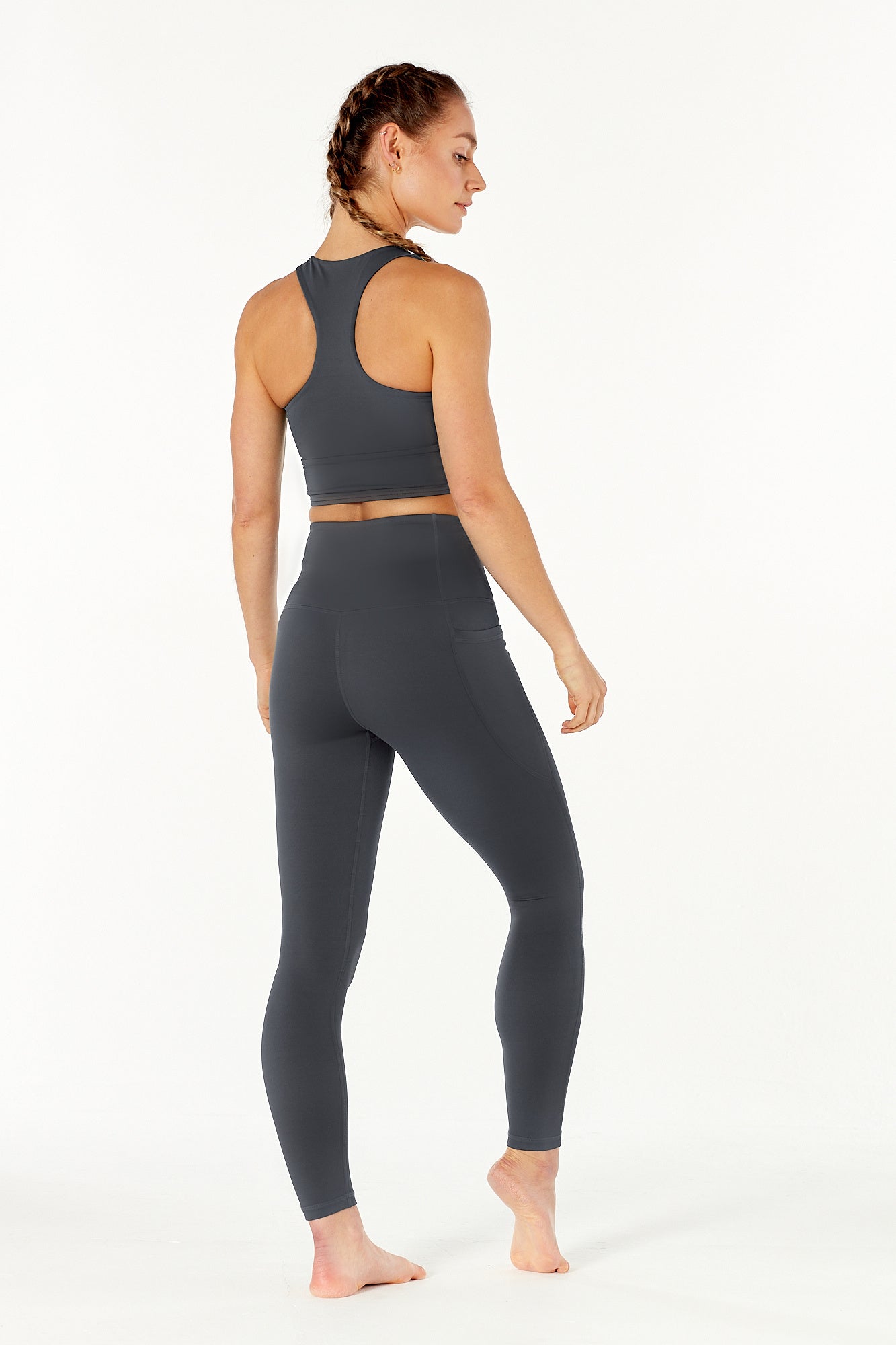 Luxury Black High Waisted Gym Leggings With Pockets –, 58% OFF