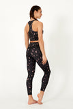 Sustainable Blush Pink Leopard Print Workout Leggings Made from Recycled Plastic Bottles by Born Nouli 