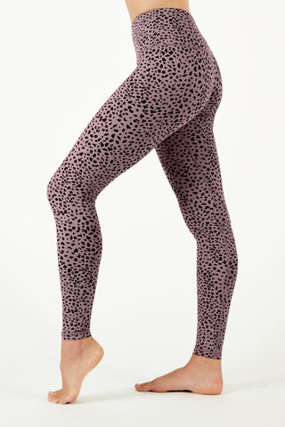 High Waisted Yoga Pants | Stylish Blush Pattern