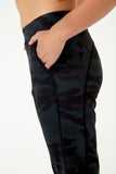 Mid Rise Relaxed Yoga Pant Black Camo - Born Nouli