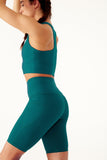 Sculpting High Waisted Cycling Short Teal