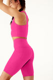 Sculpting High Waisted Cycling Short Pink Paradise