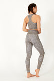 Squat Proof Leopard Print Leggings with Double Lined High Rise Waist by Born Nouli